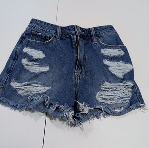 Hollister Size 0 Ultra Low Rise Vintage Relaxed Mom Fit Shorts